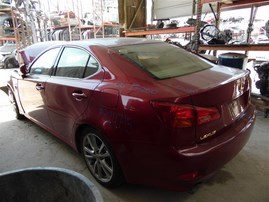 2006 Lexus IS250 Burgundy 2.5L AT #Z24715